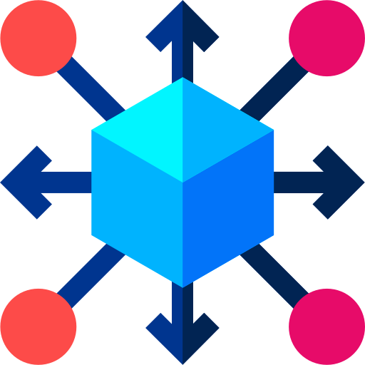 Distribution and active management icon