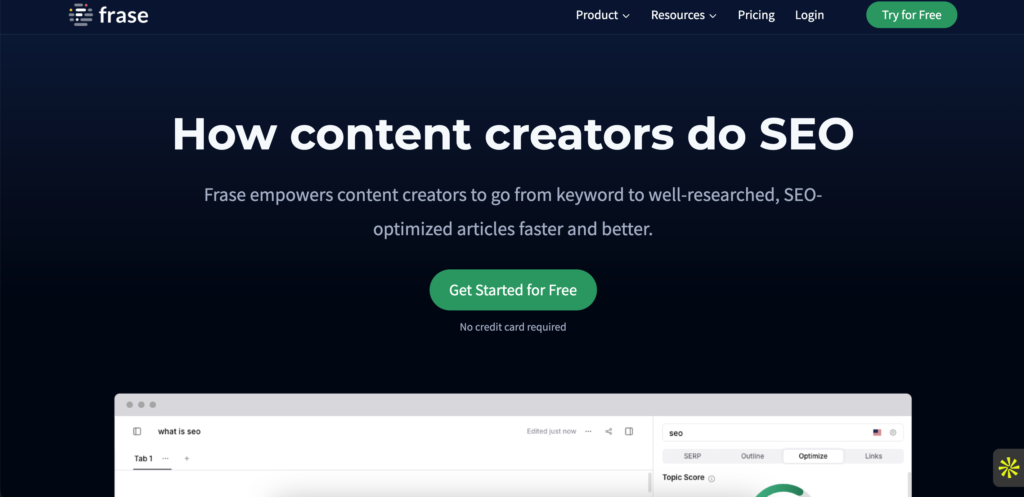 frase.io ai seo tool