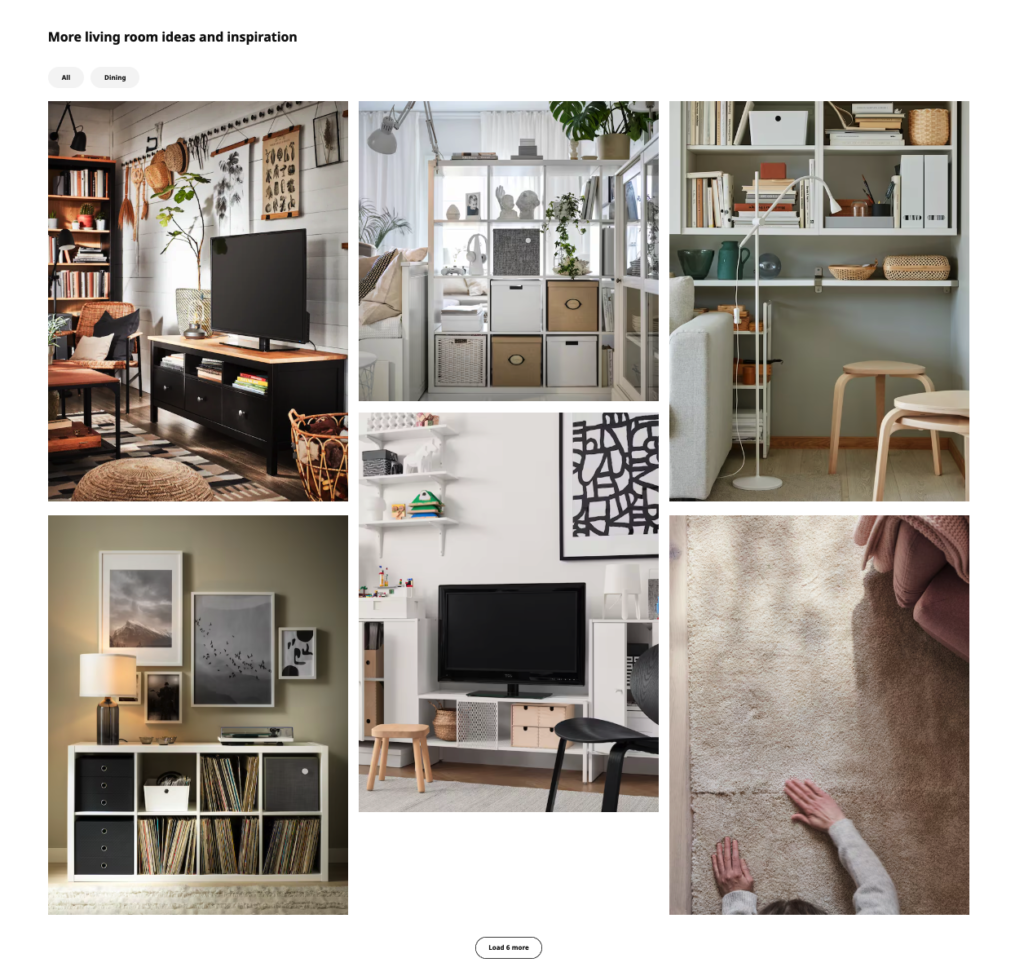 ecommerce category page image