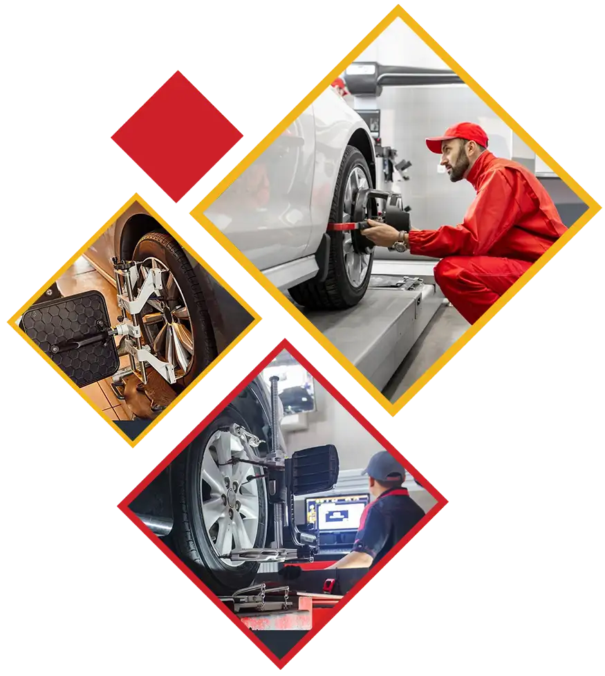Car wheel alignment services in