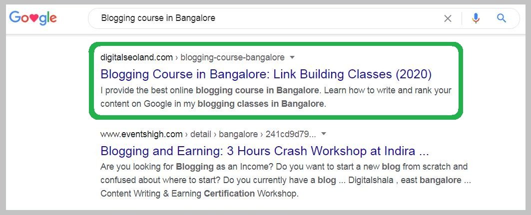 Blogging course in Bangalore