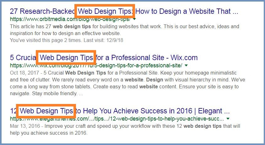 Include Keyword at the Beginning of Your Title