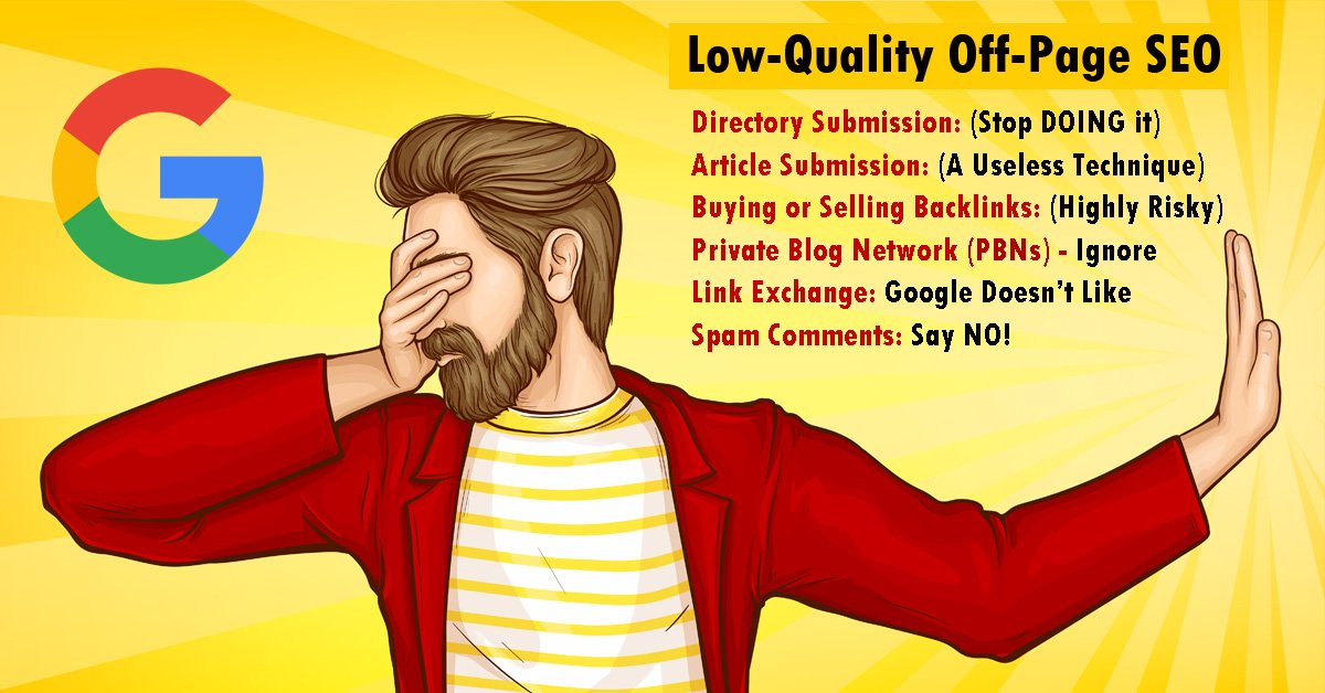 Low-Quality Off-Page SEO Techniques