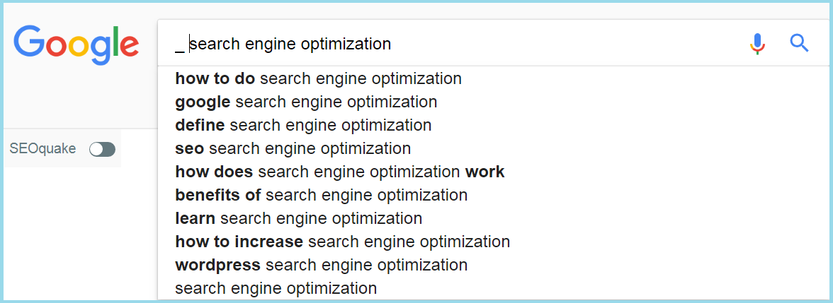 Search Engine Optimization blog topics