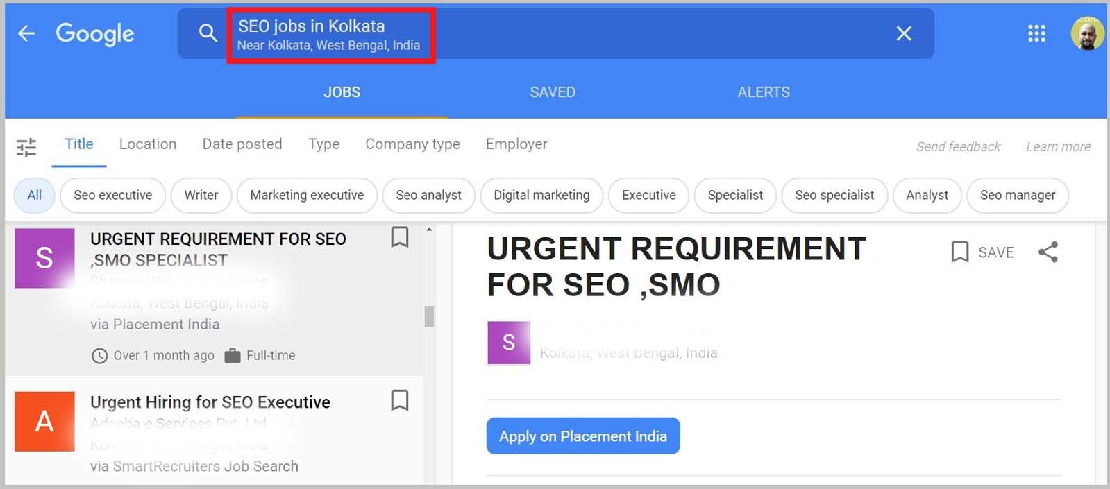 URGENT REQUIREMENT FOR SEO