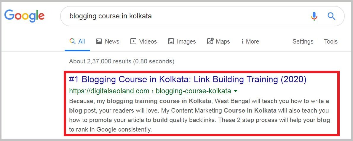blogging course in kolkata