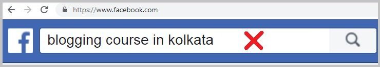 Facebook search