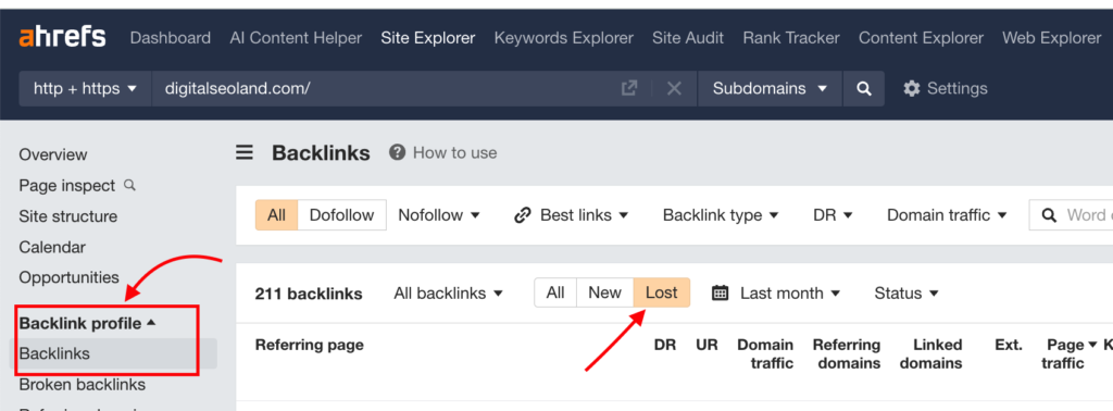 ahrefs backlink editing tool
